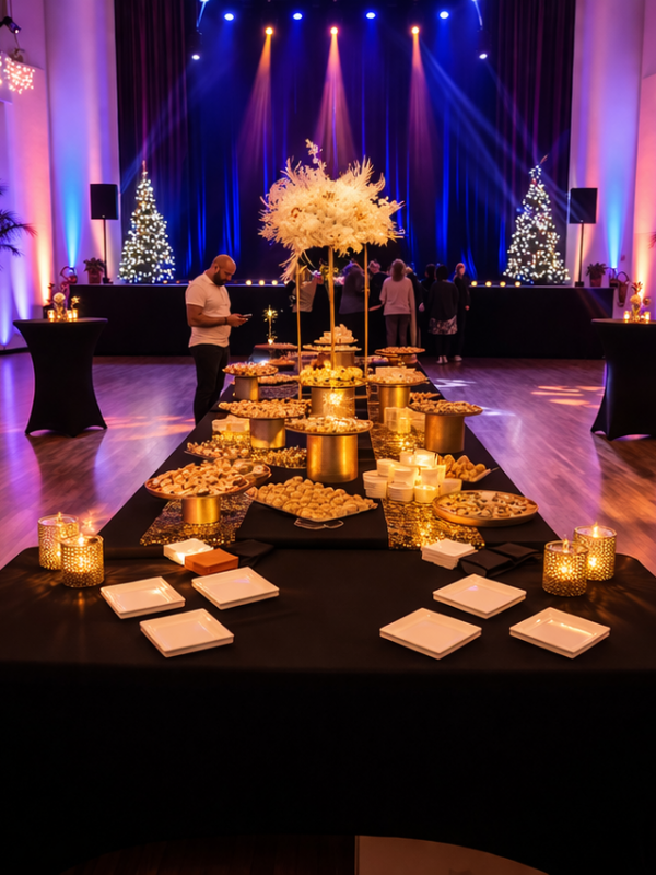 Soirée élégante dans une salle de banquet